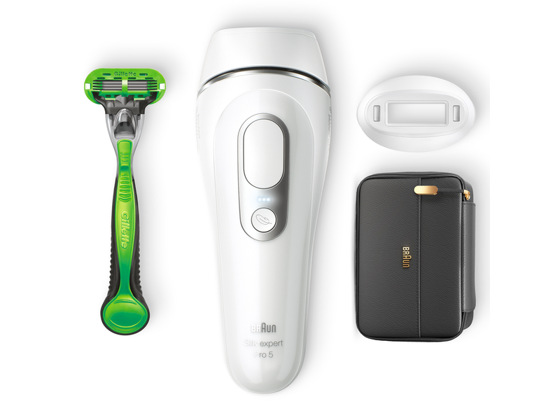Braun Silk-expert IPL PL5145 fehér-ezüst villanófényes szőrtelenítő