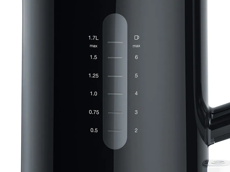 Braun WK1100BK 1,7L-es fekete vízforraló