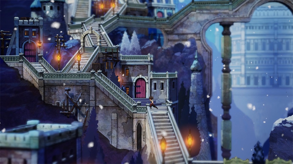 Bravely Default II Nintendo Switch játékszoftver (Használt - A)