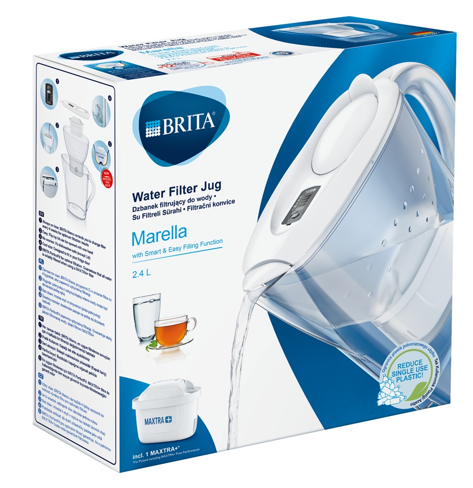 Brita BRH1039270 Marella 2,4l fehér vízszűrő kancsó