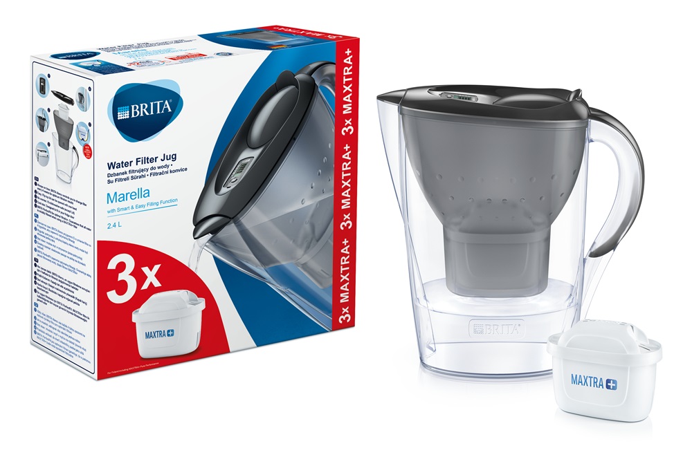 Brita BRH1039274 Marella Cool 2,4l grafitszürke vízszűrő kancsó
