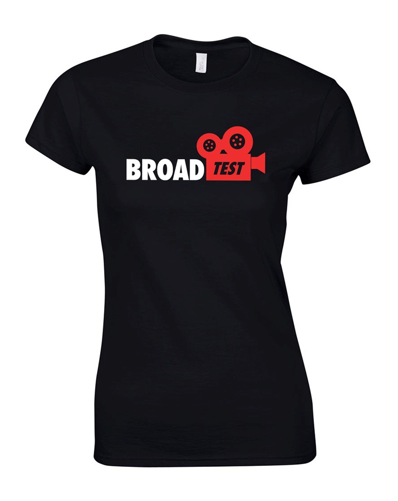 Broadtest női fekete M méretű póló