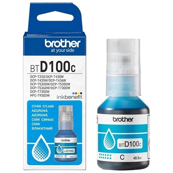Brother BTD100C 5000 oldal cián tintapatron