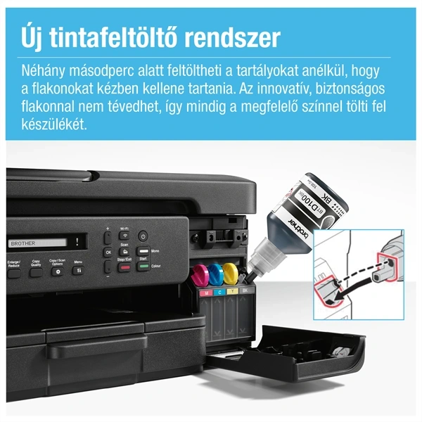 Brother DCP-T730W 16 lap/perc/WiFi/USB/ADF/duplex színes multifunkciós tintasugaras nyomtató