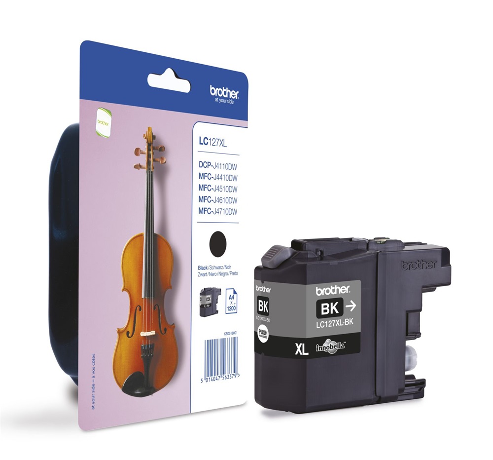 Brother LC127XLBK Tintapatron XL, fekete