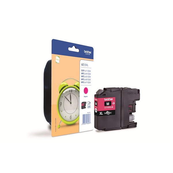 Brother LC125XLM Tintapatron XL, magenta