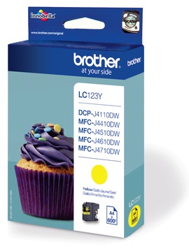 Brother LC123Y Tintapatron, sárga