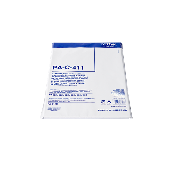 Brother PA-C411 A4-es méretű elővágott thermal papír, 100 db, 210mm x 297mm