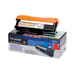 Brother Toner TN-320BK, Normál - 2500 oldal, Fekete