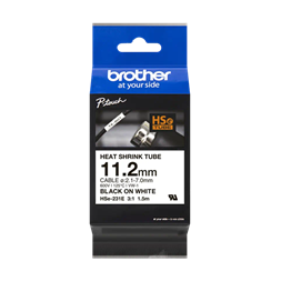 Brother HSE-231E fehér alapon fekete szalag