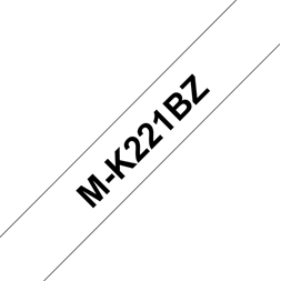 Brother szalag MK221BZ, Fehér alapon fekete, 9mm széles, 8m