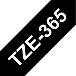 Brother szalag TZe-365, Fekete alapon Fehér, Laminált, 36mm 1.4", 8 méter
