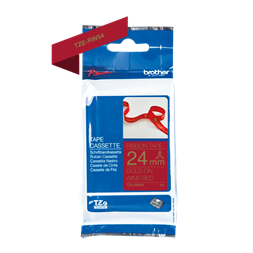 Brother textil szalag TZE-RW54, Bordó alapon arany, 24mm, 4m