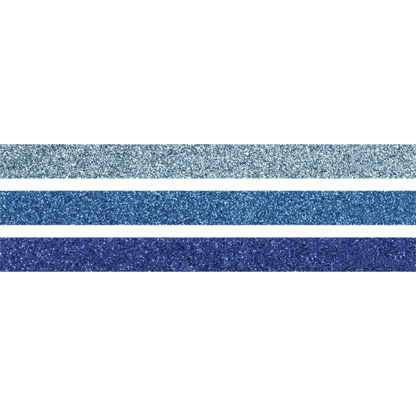 Heyda Blue 3 db glitteres ragasztószalag