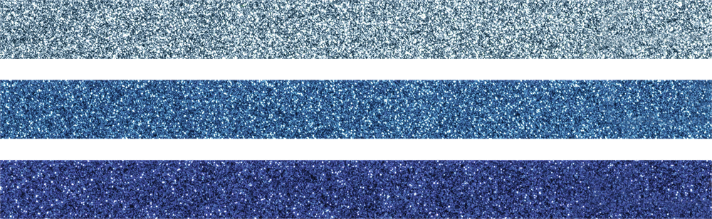 Heyda Blue 3 db glitteres ragasztószalag