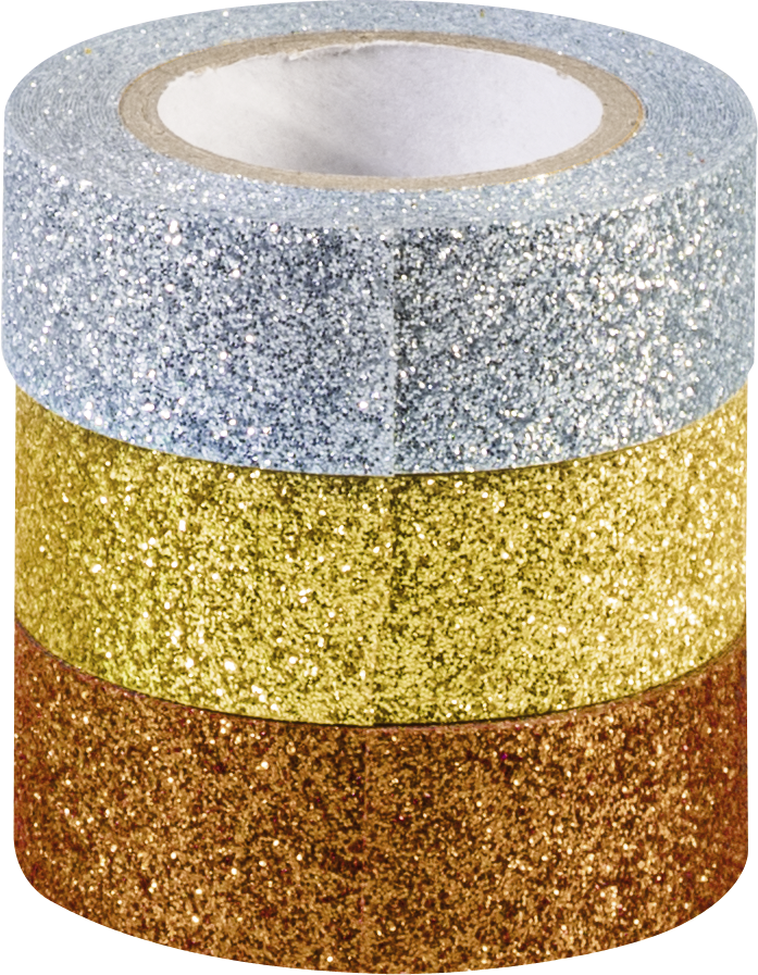 Heyda Gold-Silver 3 db glitteres ragasztószalag