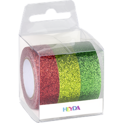 Heyda X-Mas 3 db glitteres ragasztószalag