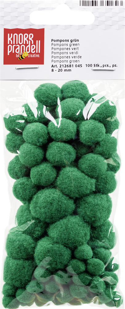 Knorr Prandell zöld 8-20 mm 100 db/csomag pompom