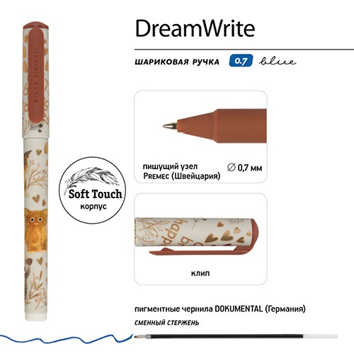 Bruno Visconti Dreamwrite Fabulous day 0,7 mm, kék golyóstoll