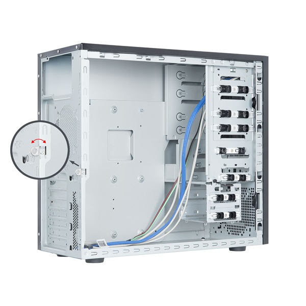 CHIEFTEC BM-25B-OP fekete (táp nélküli) ATX ház