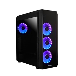 CHIEFTEC GL-03B-OP fekete (táp nélküli) ablakos ATX ház