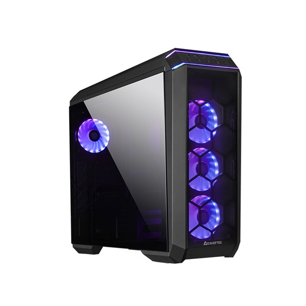 CHIEFTEC GP-03B-OP fekete (táp nélküli) ablakos ATX ház