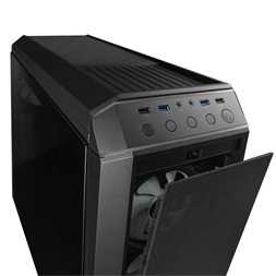 CHIEFTEC GP-03B-OP fekete (táp nélküli) ablakos ATX ház