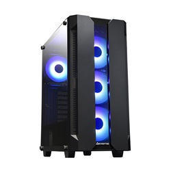 CHIEFTEC GS-01B-OP fekete (táp nélküli) ablakos ATX ház
