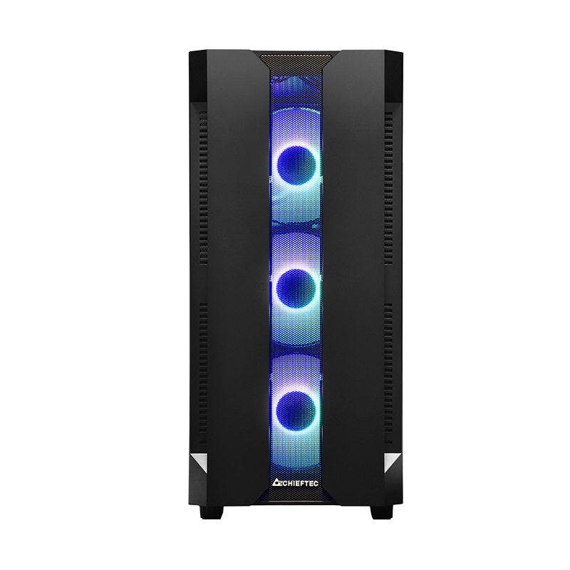 CHIEFTEC GS-01B-OP fekete (táp nélküli) ablakos ATX ház