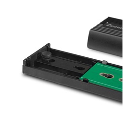 CHIEFTEC Külső Ház M.2 SSD, Alumínium ház, USB3.2 Gen2, USB-A - USB-C, fekete
