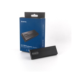 CHIEFTEC Külső Ház M.2 SSD, Alumínium ház, USB3.2 Gen2, USB-A - USB-C, fekete