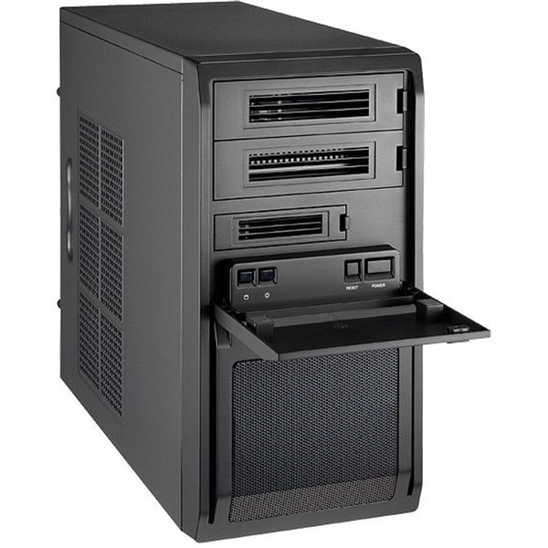 CHIEFTEC LT-01B-OP fekete (táp nélküli) mATX ház