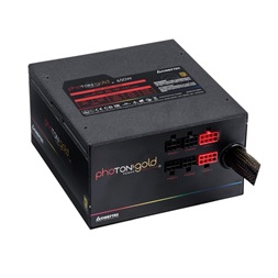 CHIEFTEC Tápegység Moduláris, Photon Gold 650W, 14cm, RGB világítás, ATX BOX