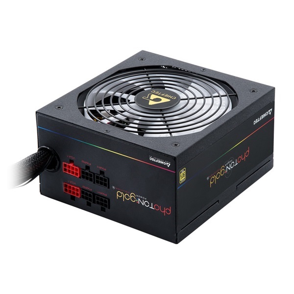 CHIEFTEC Tápegység Moduláris, Photon Gold 650W, 14cm, RGB világítás, ATX BOX
