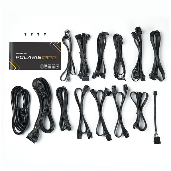 CHIEFTEC Tápegység Moduláris, Polaris PRO 3.0 1300W, 13,5cm, ATX 3.0, PCIe GEN5, BOX, 80+ Platinum