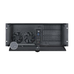 CHIEFTEC UNC-410S-B-U3-OP fekete (táp nélküli) 4U rackbe szerelhető ATX ház