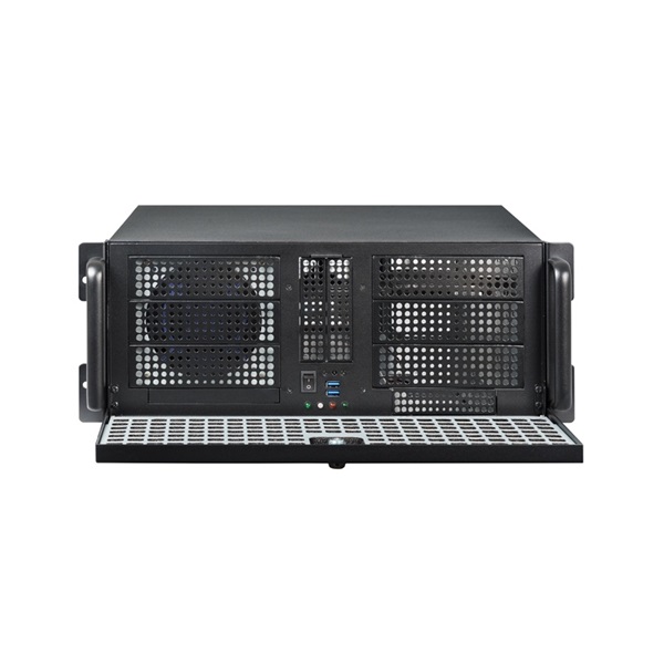 CHIEFTEC UNC-411E-B-OP fekete (táp nélküli) 4U rackbe szerelhető ATX ház