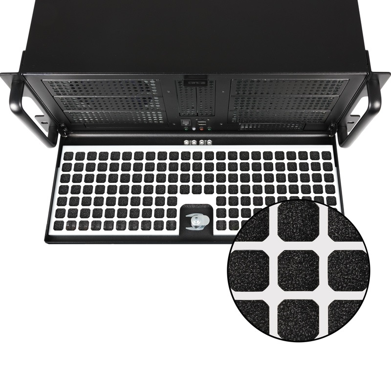 CHIEFTEC UNC-411E-B-OP fekete (táp nélküli) 4U rackbe szerelhető ATX ház