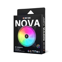 CHIEFTEC Ventilátor NF-1225RGB, 12cm, ARGB LED, fekete
