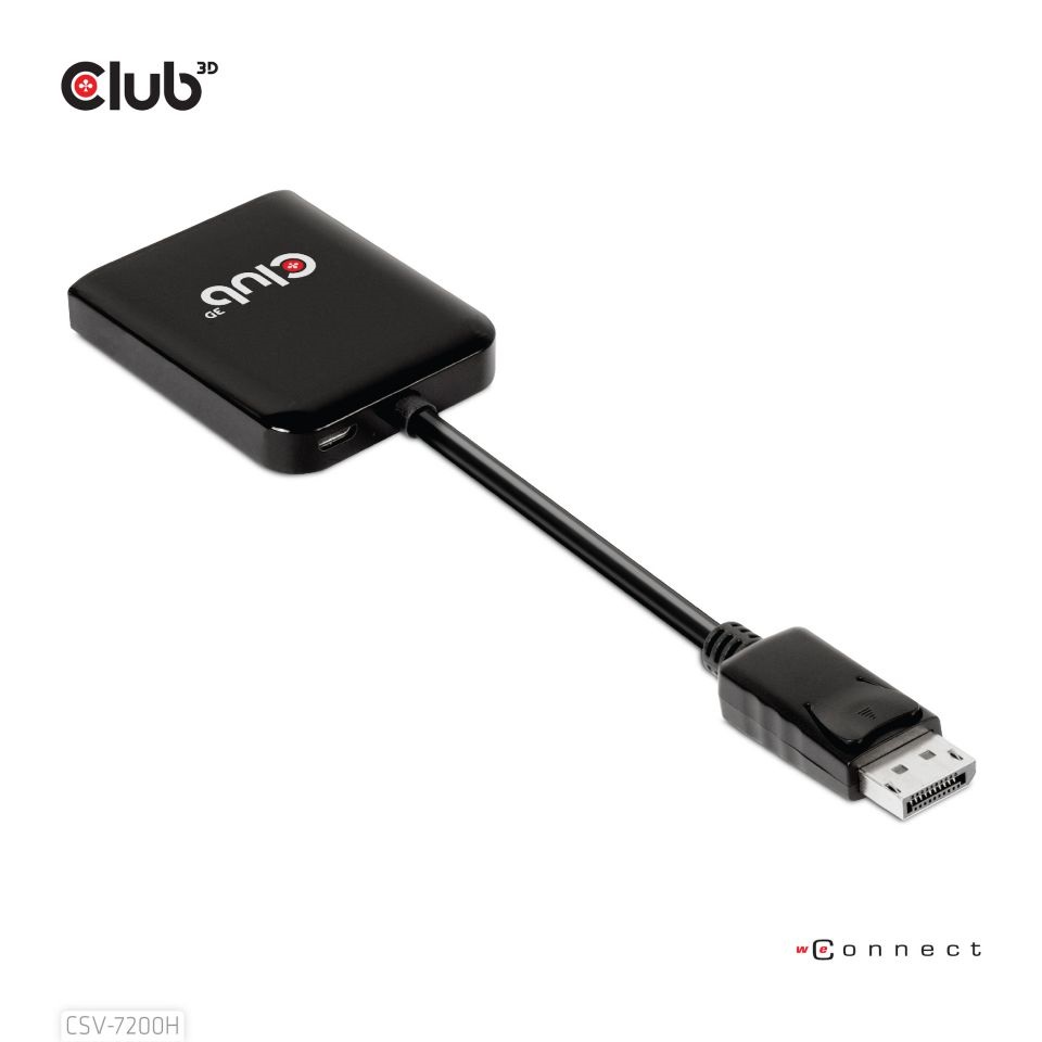 CLUB3D Displayport1.4 -2x HDMI HUB