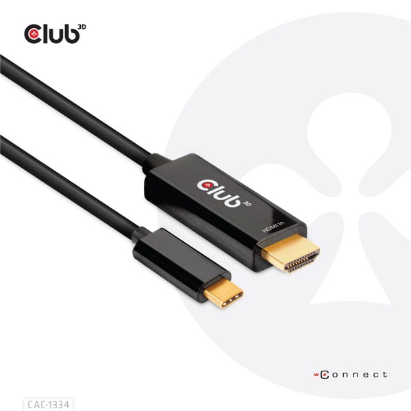 CLUB3D HDMI - USB Type C 4K60Hz 1,8m kábel
