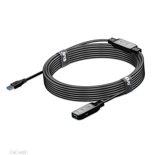 CLUB3D USB 3.2 Active Repeater 10m kábel