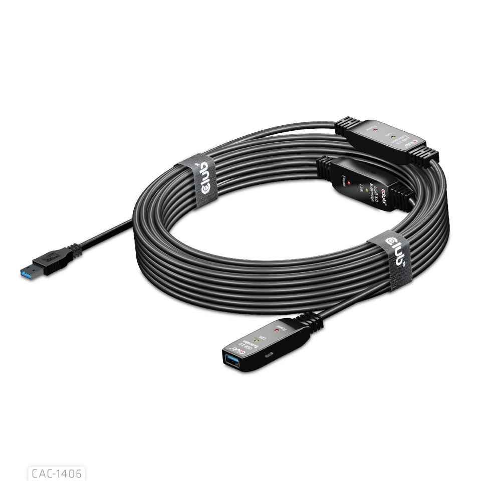 CLUB3D USB 3.2 Active Repeater 15m kábel