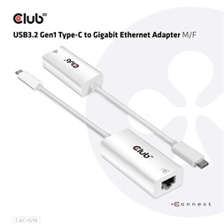 CLUB3D USB 3.2 Type C - Gigabit Ethernet adapter