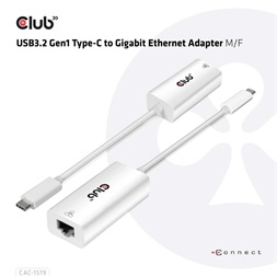 CLUB3D USB 3.2 Type C - Gigabit Ethernet adapter