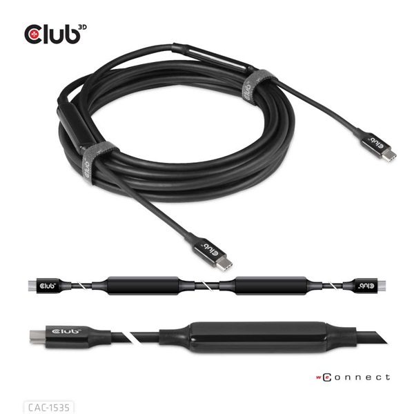 CLUB3D USB 3.2 Type C - USB 3.2 Type C 8K60Hz 5m kábel