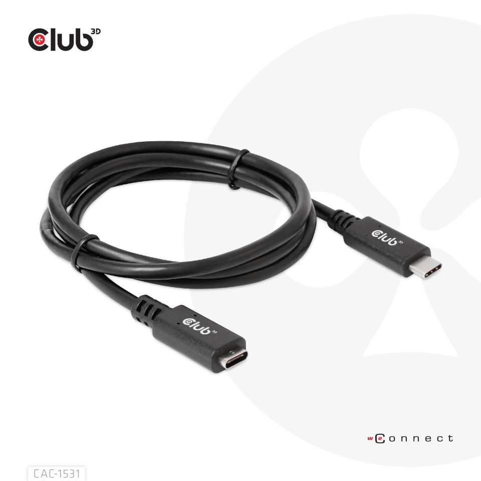 CLUB3D USB Gen1 Type C - USB Type C 4K60Hz 1m kábel