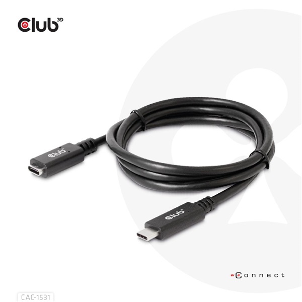 CLUB3D USB Gen1 Type C - USB Type C 4K60Hz 1m kábel