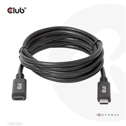 CLUB3D USB Gen1 Type C - USB Type C 2m extension kábel