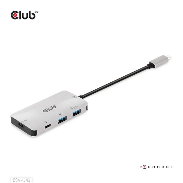 CLUB3D USB Gen2 Type C - 2x USB A + 2x USB C HUB